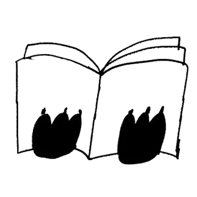 Книга со следами лап